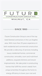 Mobile Screenshot of futureconstructiongroup.com